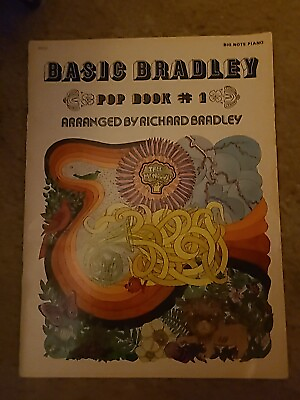 #ad Basic Bradley Pop Book #11977 Softcover Big Note Piano SheetmusicVintage B0025 $6.49