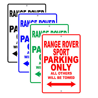 #ad Range Rover Sport Parking Only Towed Man Cave Novelty Garage Aluminum Metal Sign $11.99