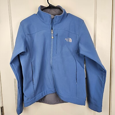 #ad The North Face Womens Apex Soft Shell Full Zip Jacket Size: M Blue $34.99
