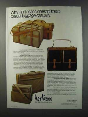 #ad 1981 Hartmann Over Hanger and Nouveau Hobo Luggage Ad $19.99