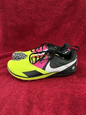#ad NIKE Rival Waffle 6 Volt Black Pink Cross Country Shoes Men Size 7.5 DX7998 700 $45.00