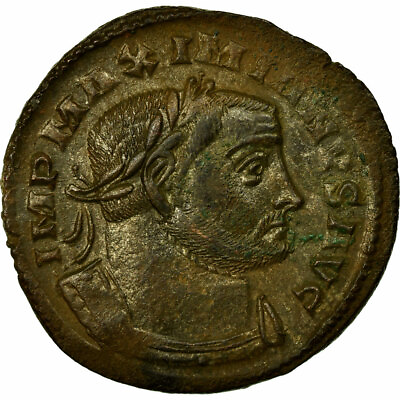 #ad #66773 Coin Maximianus Follis AU Copper Cohen:198 $128.70