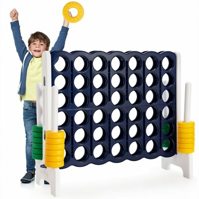 #ad #ad Jumbo 4 to Score 4 in A Row Giant Game Set Outdoor Indoor Kids Adults Family Fun $144.97