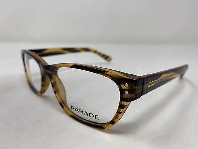 #ad Parade Eyewear 1715 BROWN STRIPE 52 18 145 Full Rim Eyeglasses Frame 7892 $50.00