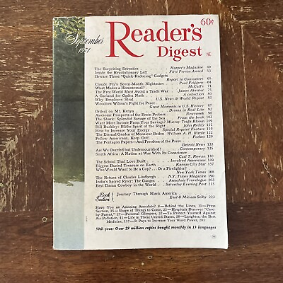 #ad Vintage Reader#x27;s Digest Magazine September 1971 The Surprising 70’s $10.00