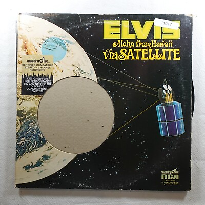 #ad Elvis Presley Aloha From Hawaii Quadradisc Rca Victor VPSX 6089 Record Album LP $69.84