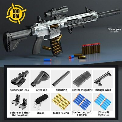 #ad M416 Rifle Soft Bullet Dart Gun Carbine Dart Soft Bullet Toy Gun Summer Gift $6.99
