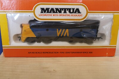 #ad #ad HO Scale Mantua E 7 Diesel Locomotive Via Canadian National Blue #402 83 $125.00