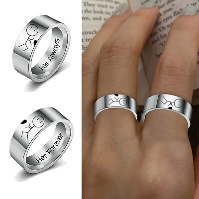#ad Promise Ring Men Women Jewelry Lovers Finger Rings Finger Ring Friendship Rings $1.59