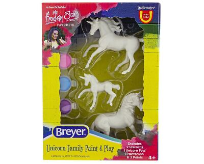 #ad Breyer #4262 Unicorn Family Paint and Play New Factory Sealed $9.99
