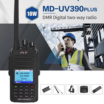 #ad TYT MD UV390 Plus Waterproof Dual Band DMR Digital Radios 10W Walkie Talkies $134.41