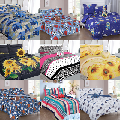 #ad 1 BED SET COMFORTER DESIGNS BOYS amp; GIRLS TEENS SHEET PILLOW CASES amp; FURRY TOY $33.00