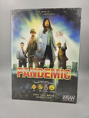 #ad Z Man Games Pandemic Board Game ZM7101 New Unopened Smoke Free Environment $10.46