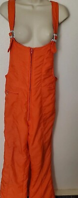 Vintage SKYR One Piece Bib Overalls Ski Suit Orange Women’s Size L please read $60.00