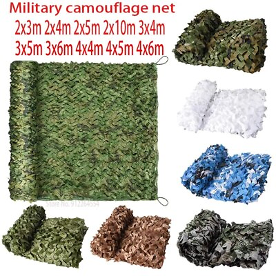 #ad Military Camouflage Net Military Camouflage Net Hunting Camouflage Net Tent $65.53