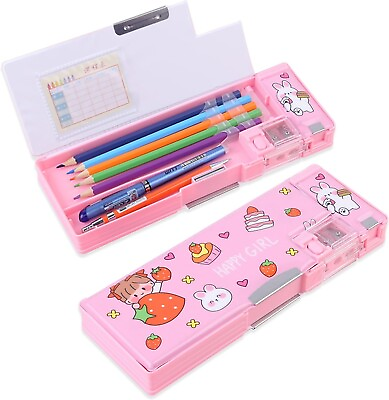#ad Pop up Multifunction Pencil Case for Girls and Boys Cute Cartoon Pen Box Organi $19.97