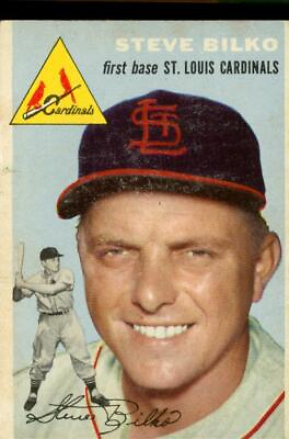 #ad Vintage 1954 Baseball Card TOPPS #116 STEVE BILKO St Louis Cardinals 1st Base $8.97