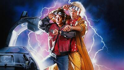 #ad Anime back to the future ii iii car marty mcfly dr Play Gaming Mat Desk $36.99