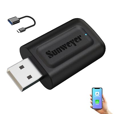 #ad Sunweyer 2024 Latest Wireless CarPlay amp; Android Auto Adapter 2 in 1 Auto Conn... $97.10