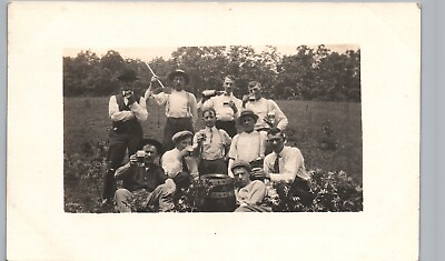 #ad WILD BEER KEG PARTY real photo postcard rppc fun silly drunk forefathers $16.65