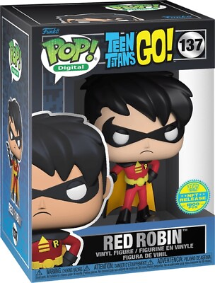 #ad Funko Pop Digital Teen Titans Go Red Robin #137 LE 1800 $52.00