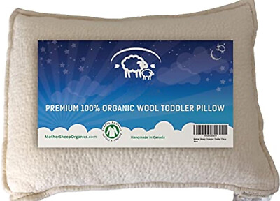 #ad Organic Wool Toddler and Kids Pillow Travel Pillow 14x19 $57.59