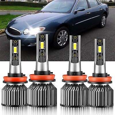 #ad 4X LED Headlight Bulbs H11H11 High Low Beam 6000K White For Buick Allure 2005 $26.96