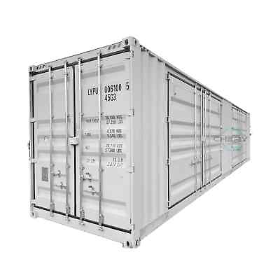 #ad NEW 40FT HIGH CUBE STORAGE SHIPPING CONTAINER CONEX W 2 SIDE DOORS FREE SHIPPING $13500.00