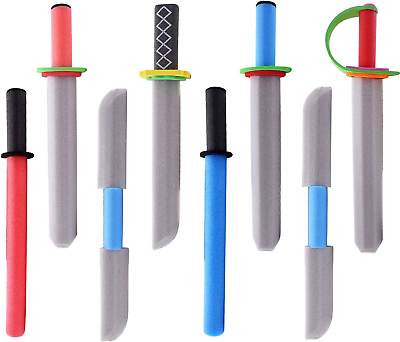 #ad Toy Foam Swords for Kids Warrior Knight Weapon Pretend Play Toy Set for Boys ... $28.23