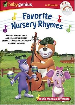 #ad Baby Genius Favorite Nursery Rhymes w bonus Music CD DVD VERY GOOD $3.68