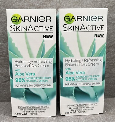 #ad Garnier Skin Active Hydrating Refreshing Botanical Day Cream 1.69 Oz 2 Pack $12.00