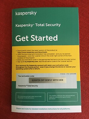 #ad Kaspersky Total Security 2024 3 Devices PC Mac Android Exp: 5 3 25 Key Card $37.98