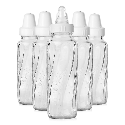 #ad Evenflo Feeding Classic Glass Bottle Twist Bottles 8 Oz 1 Pack of 6 Bottles $25.94