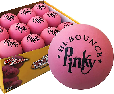 #ad 24 Pack Premium Rubber Balls High Bounce Pinky Bouncy Balls $40.49