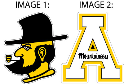 #ad Appalachian State Mountaineer Football Mascot vinyl sticker printed vinyl decal C $7.00