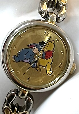 #ad Disney Winnie The Pooh Eeyore MC0127 Two Tone Round Butterfly Water Resist Watch $24.74