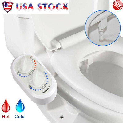 #ad Bidet Fresh Water Spray Kit Non Electric Toilet Seat Attachment Hot Cold Wash US $27.98