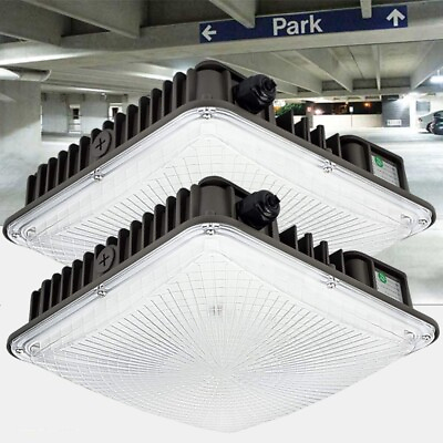 #ad 2Pack 70W LED Gas Station Canopy Light Commercial Garage Area Parking Lot Lights $84.95