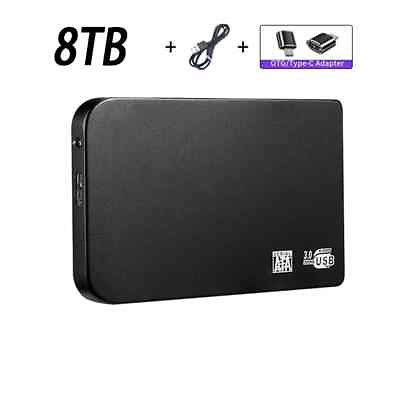 #ad 8TB Portable External Hard Drive USB3.0 Interface HDD For Mobile PC Laptop $48.00
