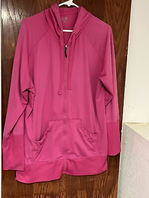 #ad Champion Women’s XXL Athletic Full Zip Pink With Hood Polyester amp; Spandex $16.50