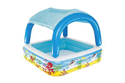#ad H2OGO 55quot; x 55quot; Inflatable Square Kiddie Pool $17.86