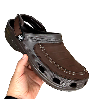 #ad Crocs Mens Yukon Vista ll Clog Size 11 Brown Espresso Slip on Casual Comfortable $55.99