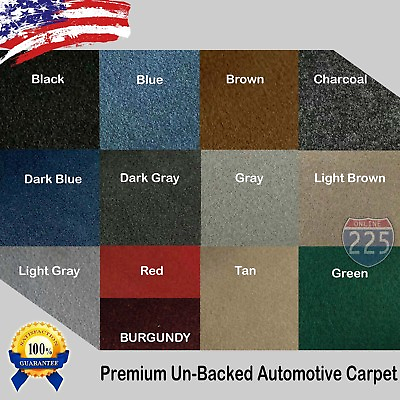 #ad All Colors Upholstery Durable Un Backed Automotive Carpet 40quot; Wide By Yard LOT $28.75
