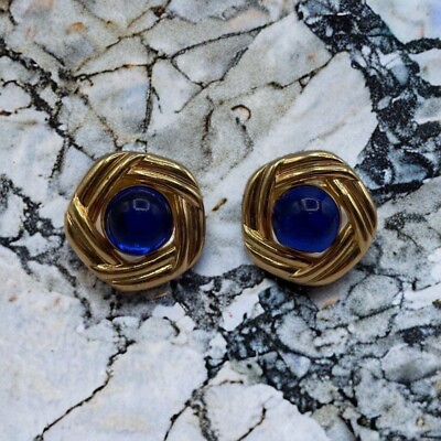 #ad Anson Blue Moonstone with Gold Edging Cufflinks $16.50