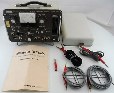#ad Philco Ford Vintage Sierra 315A T1 Span and Repeater Test Set with Cables Manual $299.99