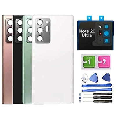 #ad Back Glass Cover For Samsung Galaxy Note 20 Ultra Rear Door Housing With Tools $9.08