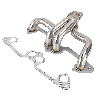 #ad Stainless Steel Manifold Header w Gasket FOR Jeep Wrangler 2.5L L4 1991 2002 $64.55