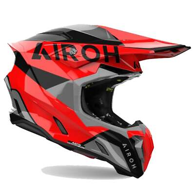 #ad Airoh Twist 3 King Red Grey Offroad Helmet New Fast Shipping $193.18