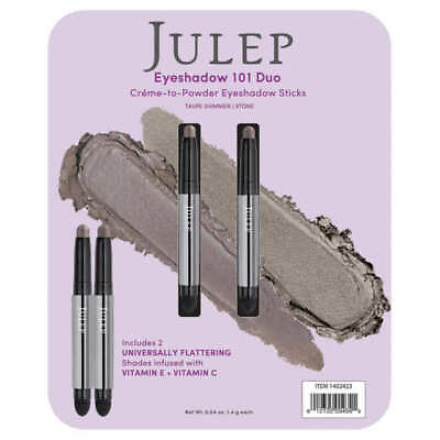 #ad JULEP 101 Duo Creme to Powder Eyeshadow Set Taupe Shimmer Stone NEW $16.99