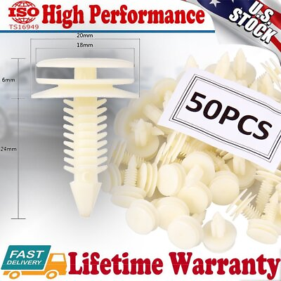 #ad 50PCS Front Door Trim Panel Retainer Car Fasteners Clips For GM Chevy Buick GMC $5.59